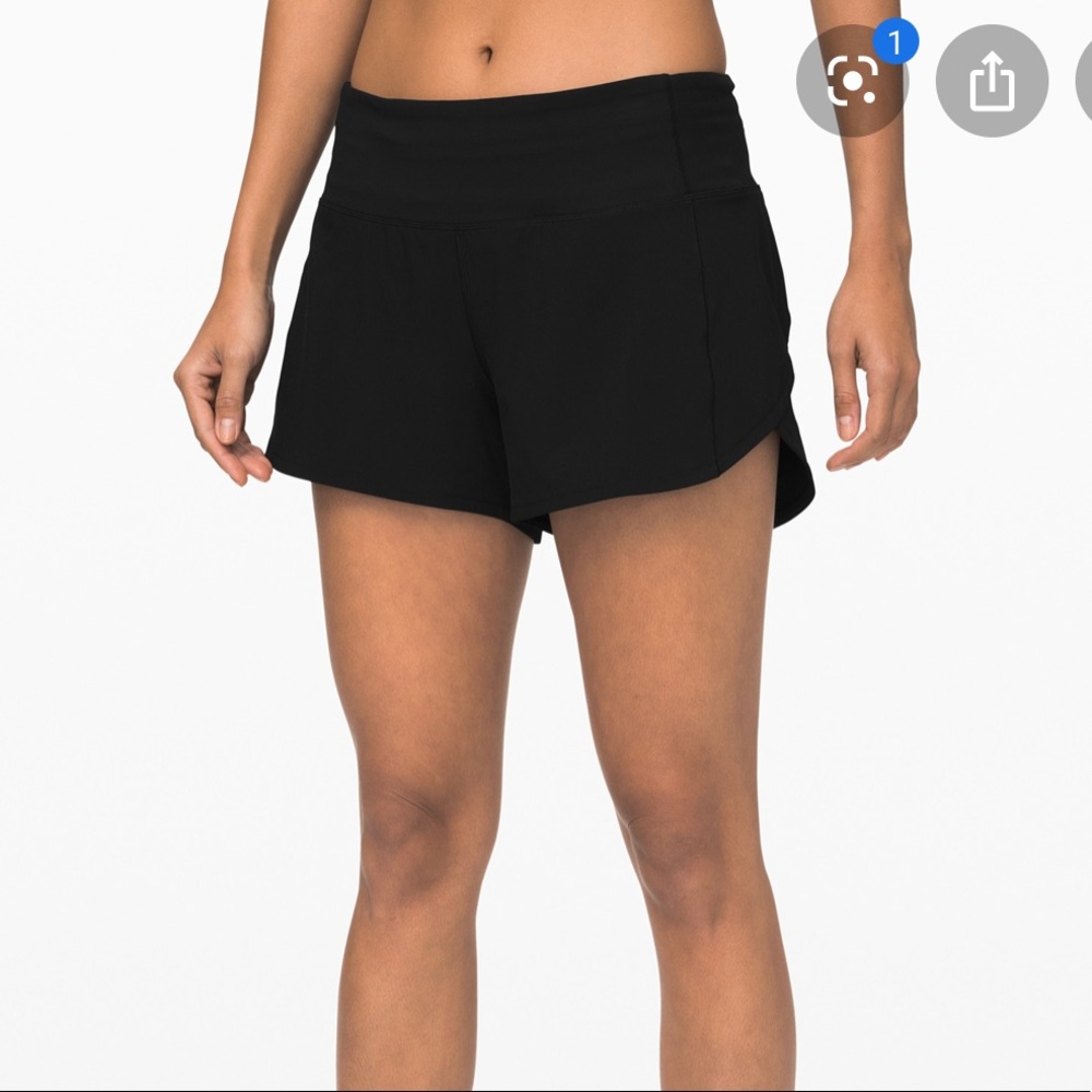 LULULEMON speed short long size 4